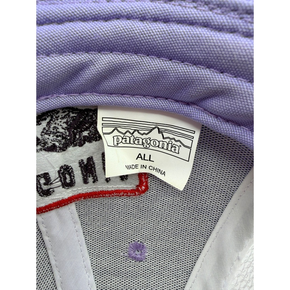 Patagonia Trucker Hat Unisex OS Purple White Fitz Roy Patch Mesh Snapback 38175 - Picture 6 of 7